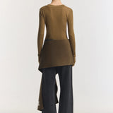 Lotus Top in Khaki Viktoria + Woods