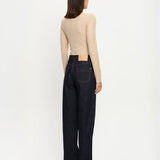 Quinn Knit Top in Taupe