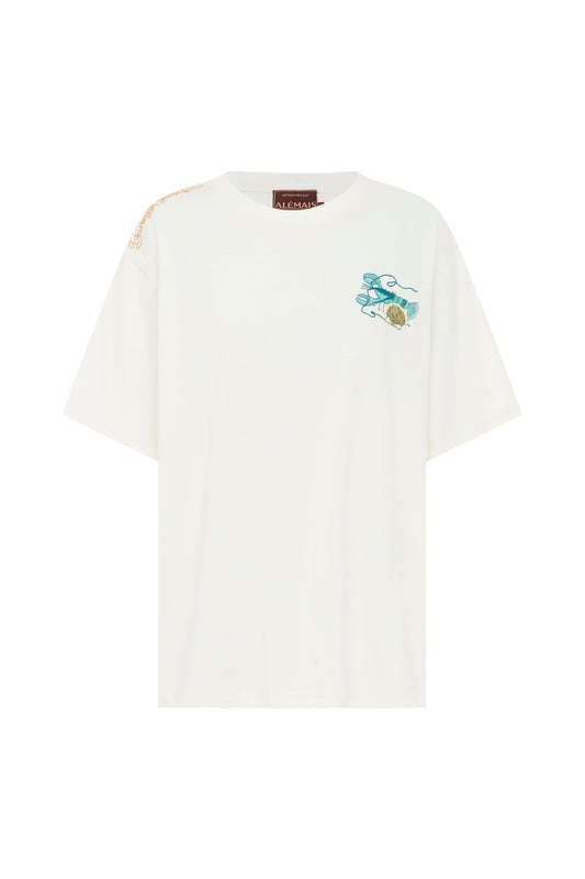 Tide Tee in Cream