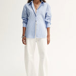 Holland Stripe Shirt in Blue Elka Collective