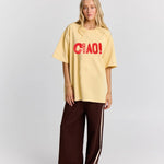Ciao Oversized Tee in butter Maku
