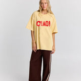 Ciao Oversized Tee in butter Maku