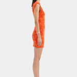 Blanca Mini Dress in Tangerine Sir.