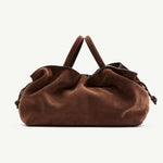 Brown Suede Mila Medium Tote Rylan