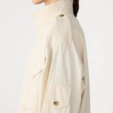 Crushed Cotton Utility Anorak