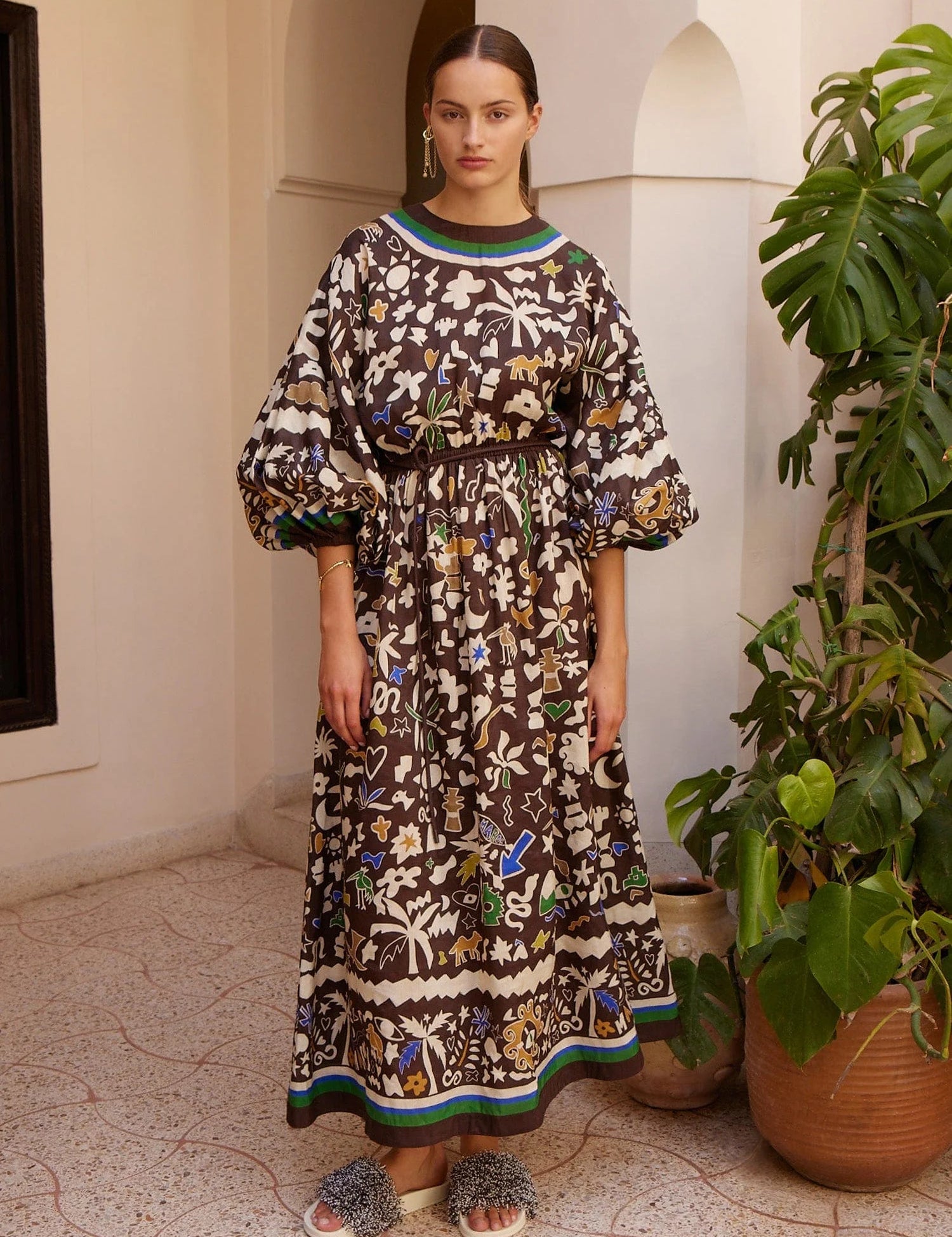 Maroc Midi Dress Alemais