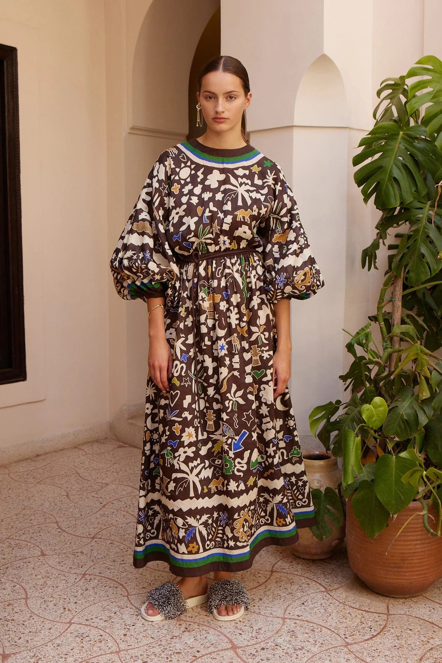 Maroc Midi Dress Alemais