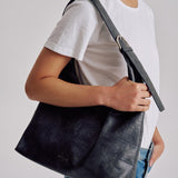 Anya Tote in Charcoal Patchwork