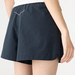 Crushed Cotton Tennis Short in Ink Bassike