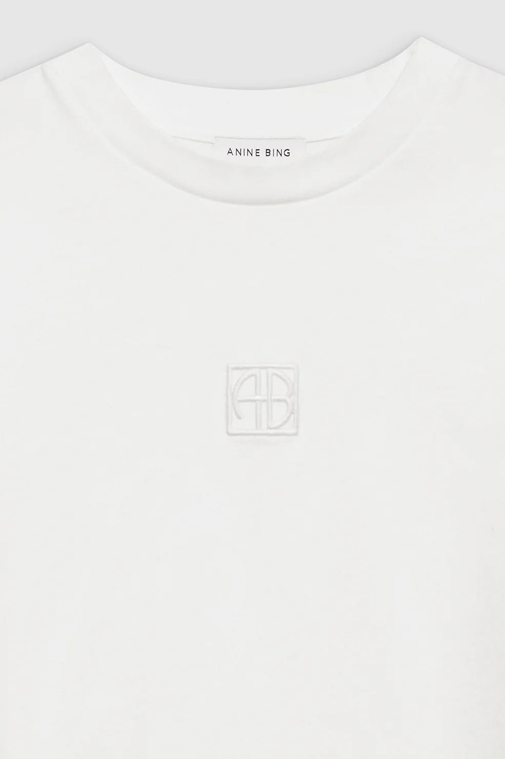 Myers Framed Cropped Tee with Monogram Logo