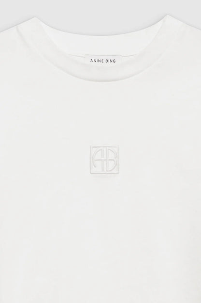 Myers Framed Cropped Tee with Monogram Logo