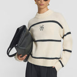 Invictus Knit in Ivory Charcoal
