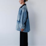 Charlie Jacket in Blue Denim Mabel