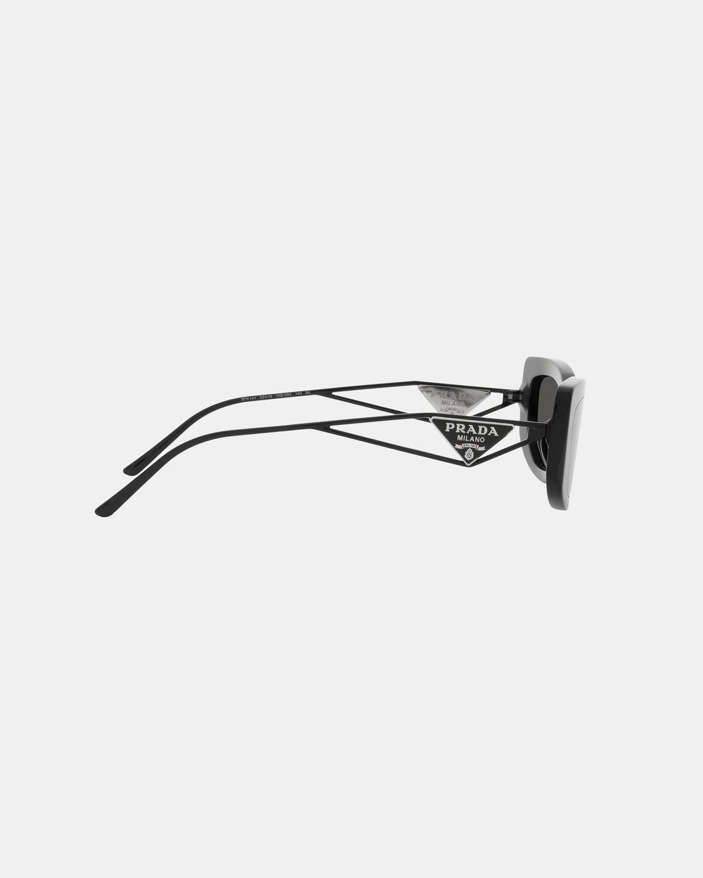 Prada Square Acetate Sunglasses in black