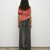 Pallas Top in Washed Red