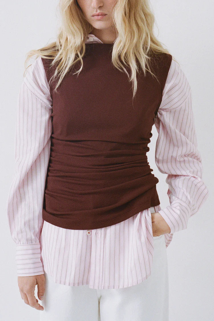 Harlow Top in Burgundy