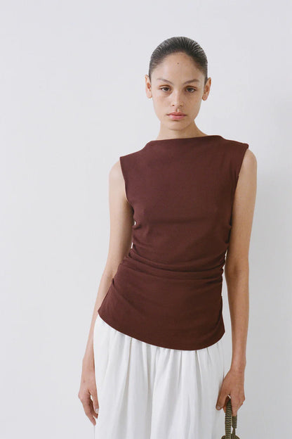 Harlow Top in Burgundy