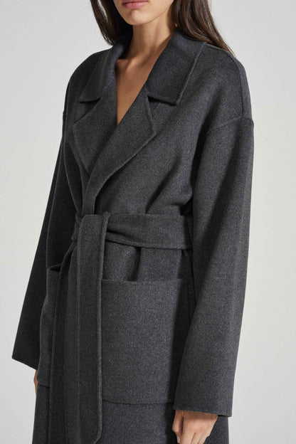 Camilla Coat in Grey Marle