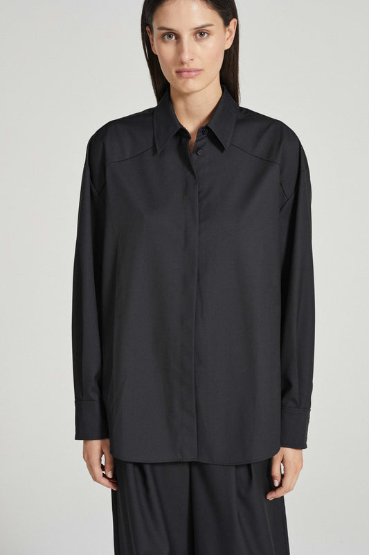 Margot Shirt in Black by Friends With Frank