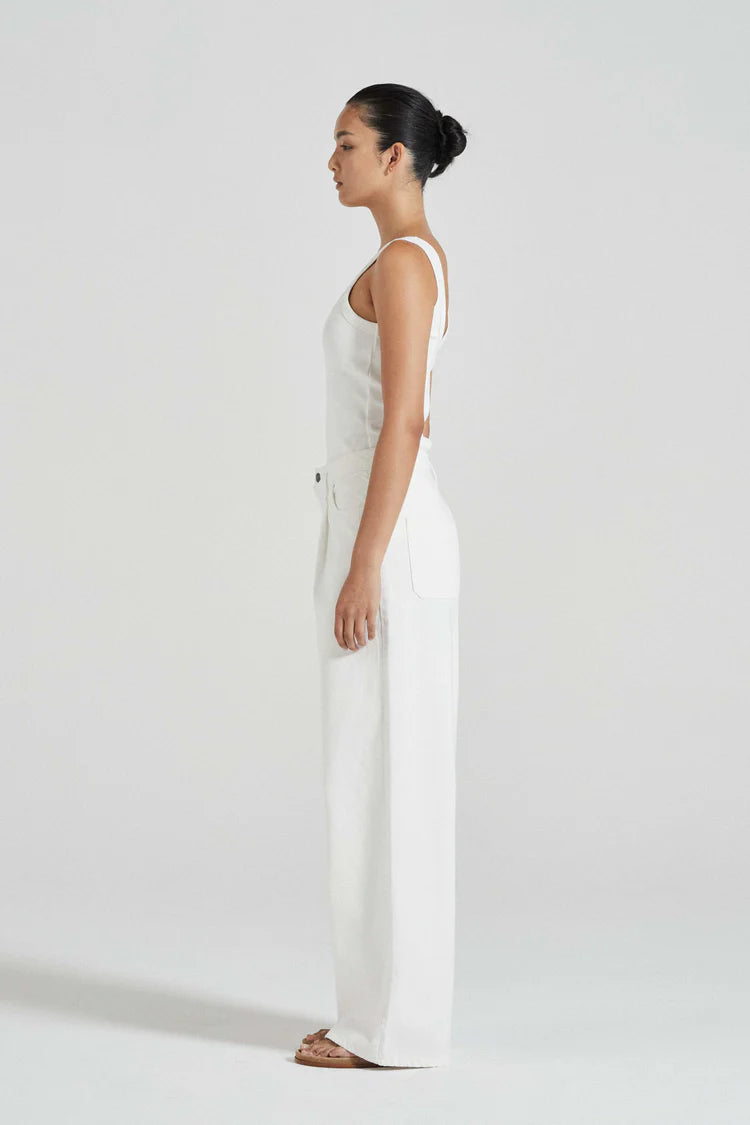 Felicity Denim Trousers in White