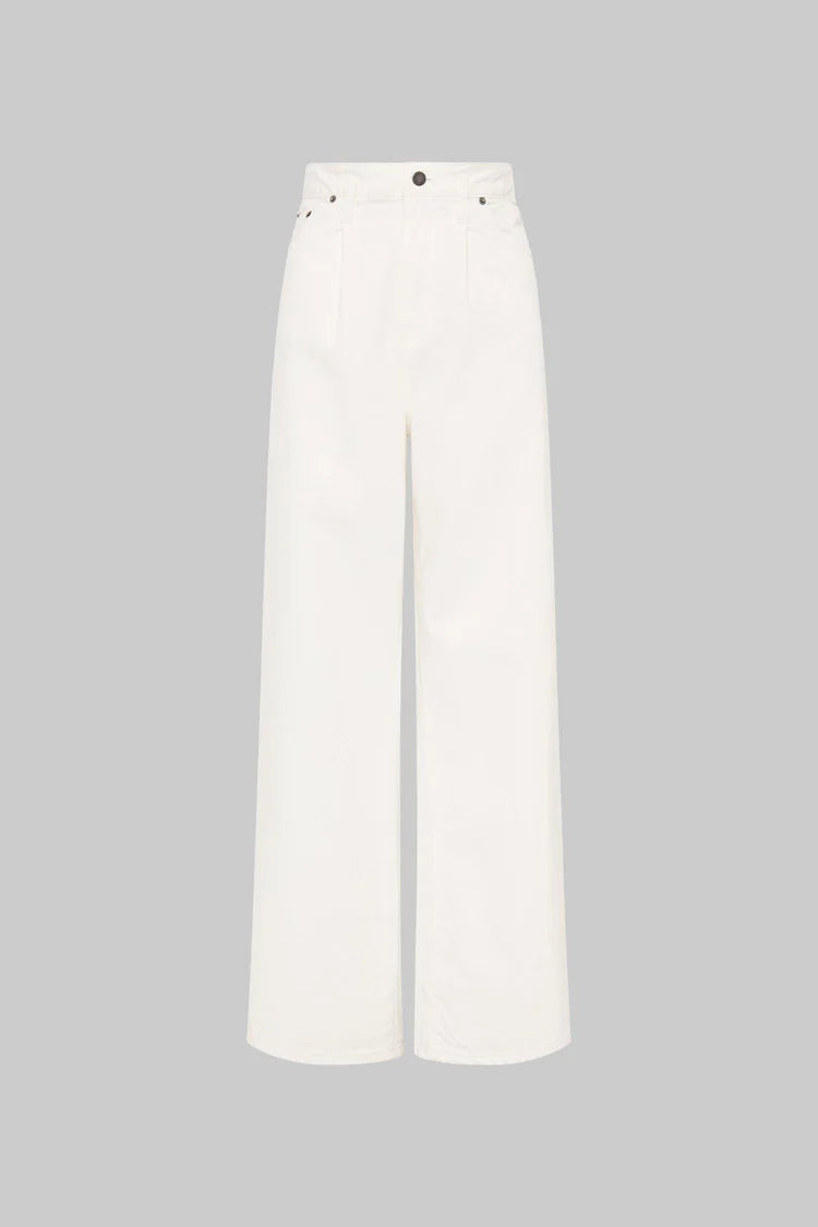 Felicity Denim Trousers in White