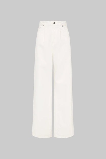 Felicity Denim Trousers in White