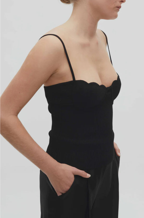 Wembley Top in Black by Viktoria & Woods