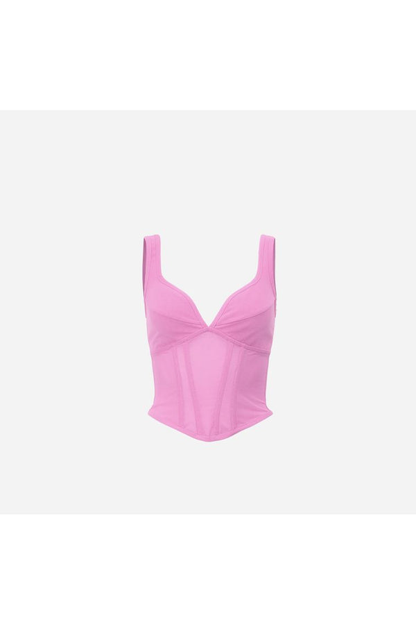 Theta Bustier in Flash Pink by Viktoria & Woods