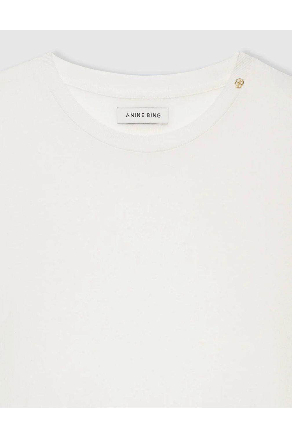 Amani Tee in Off White Cashmere Blend by Anine Bing