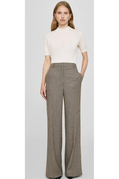 Lyra Trouser in Mini Houndstooth by Anine Bing