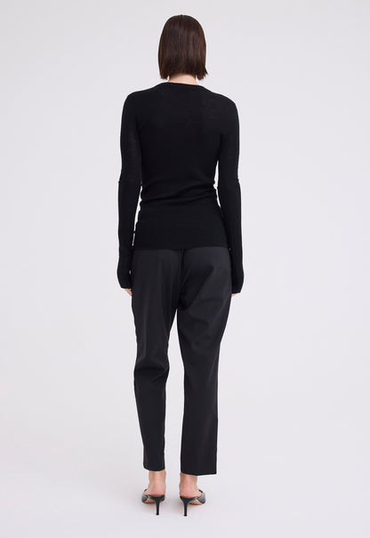 clue merino sweater black back