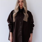 Bec Shirt in Chocolate Mabel