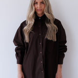 Bec Shirt in Chocolate Mabel