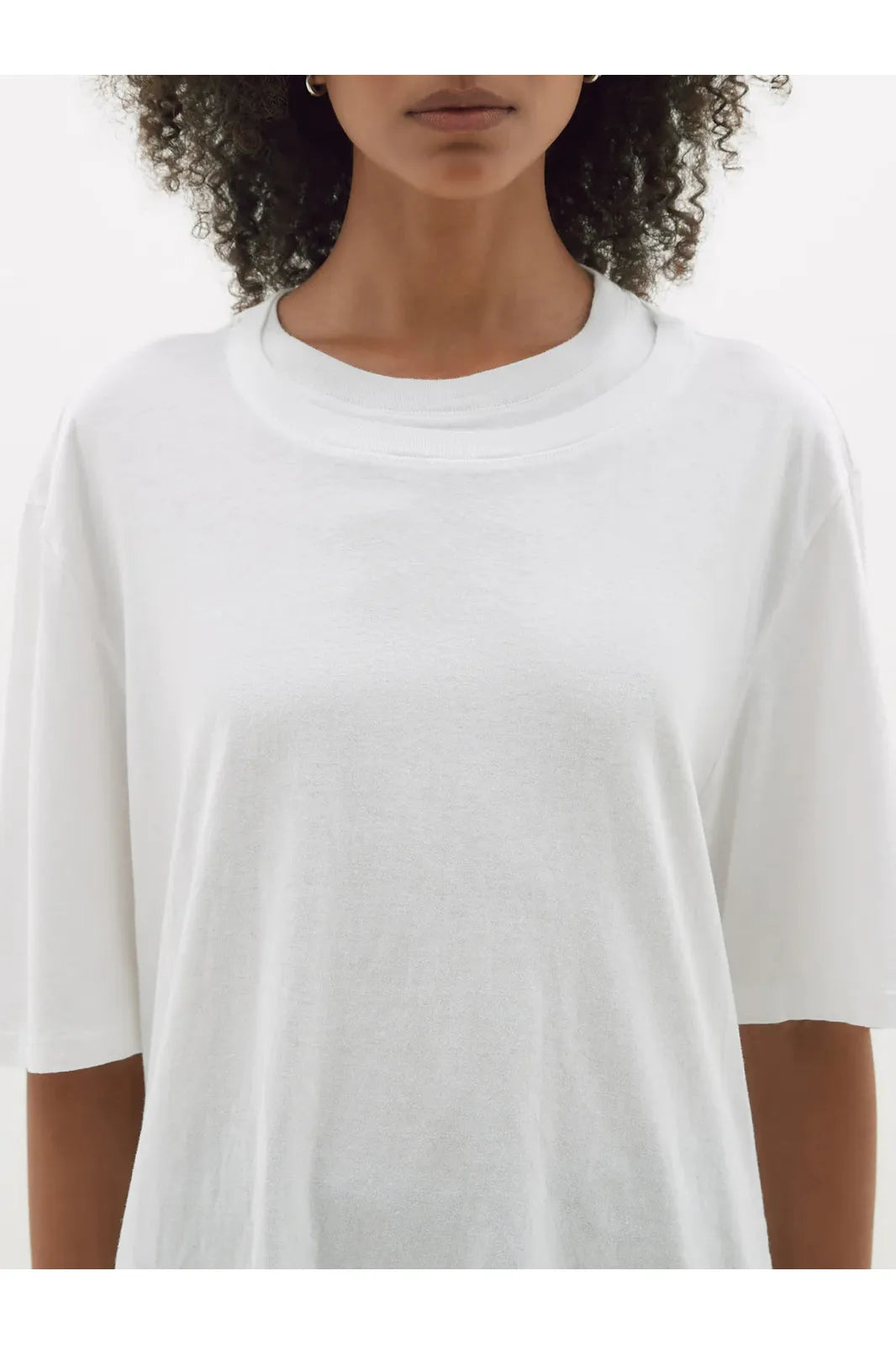 Layered Boyfriend T-Shirt in White by Bassike