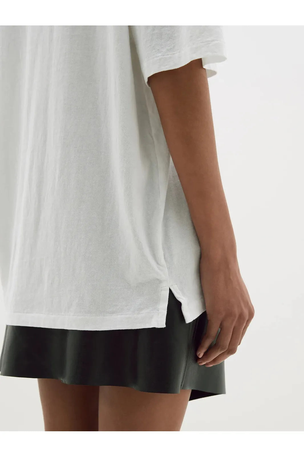 Layered Boyfriend T-Shirt in White by Bassike