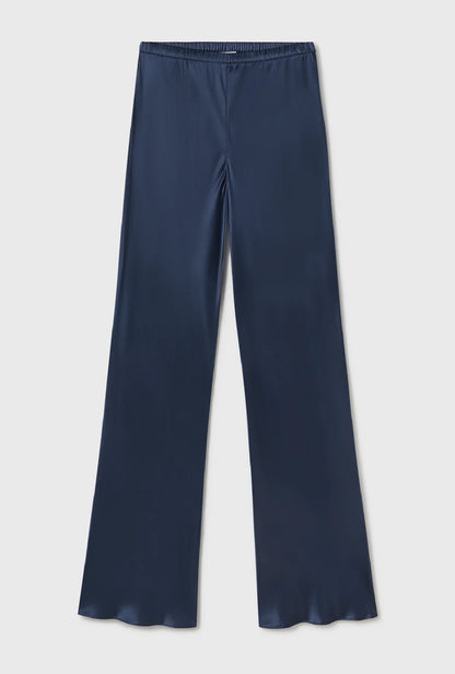 Bias Cut Pants in Midnight by Silk Laundry