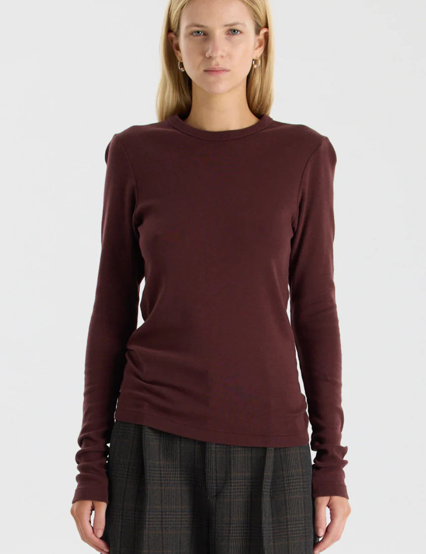 Slim Superfine Rib T-Shirt Cloth Lifestyle Boutique