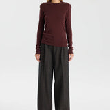 Slim Superfine Rib T-Shirt Cloth Lifestyle Boutique