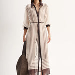 Havana Maxi Dress Chocolate Stripe Elka Collective