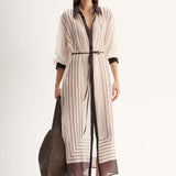 Havana Maxi Dress Chocolate Stripe Elka Collective