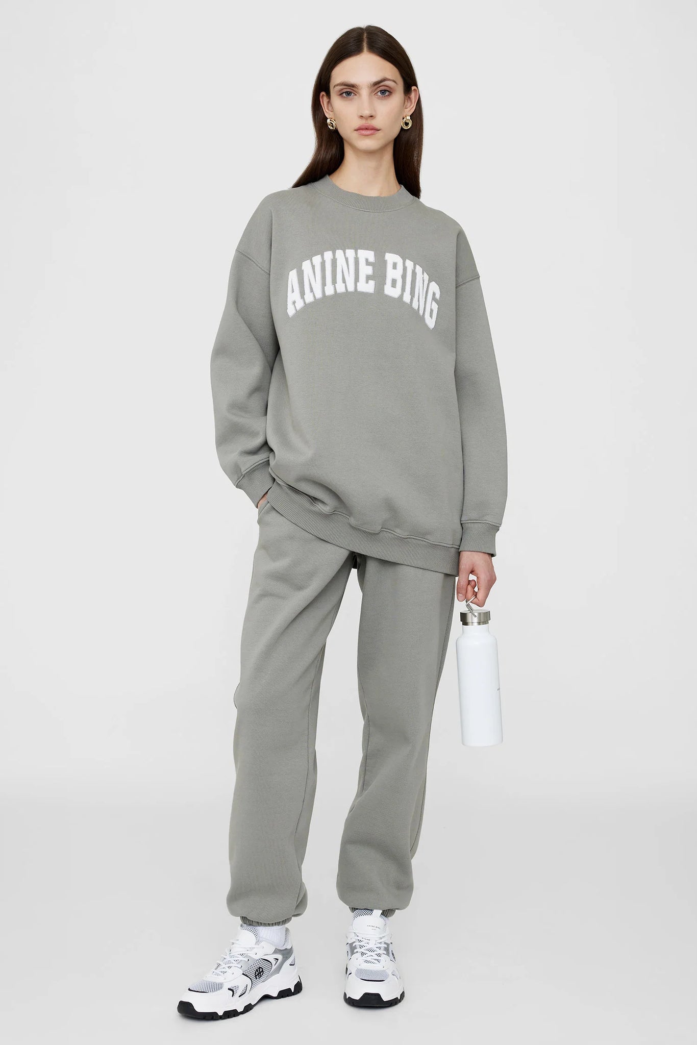Anine Bing Tyler Sweatshirt in Storm Grey