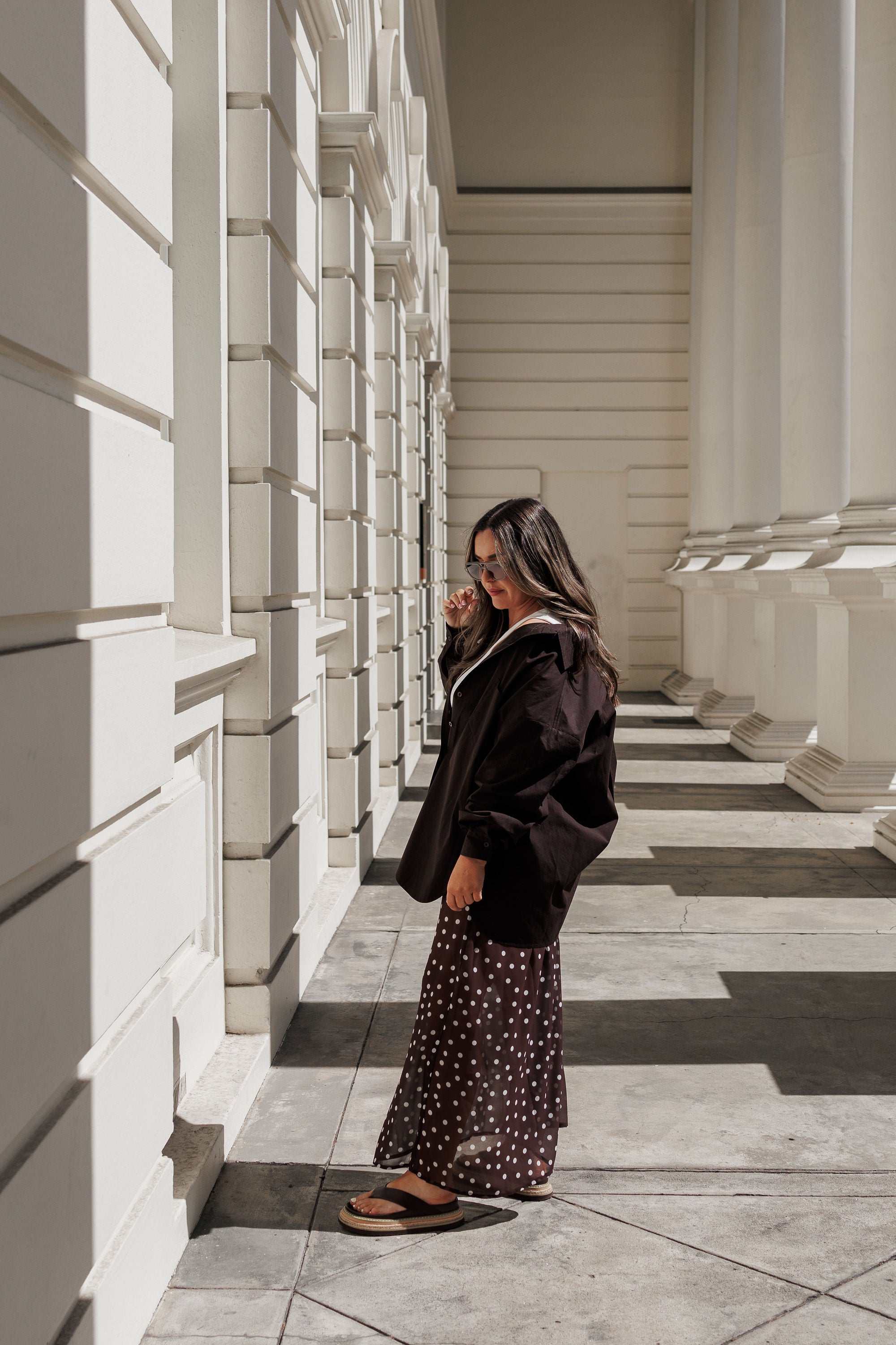 Bec Shirt in Chocolate Mabel