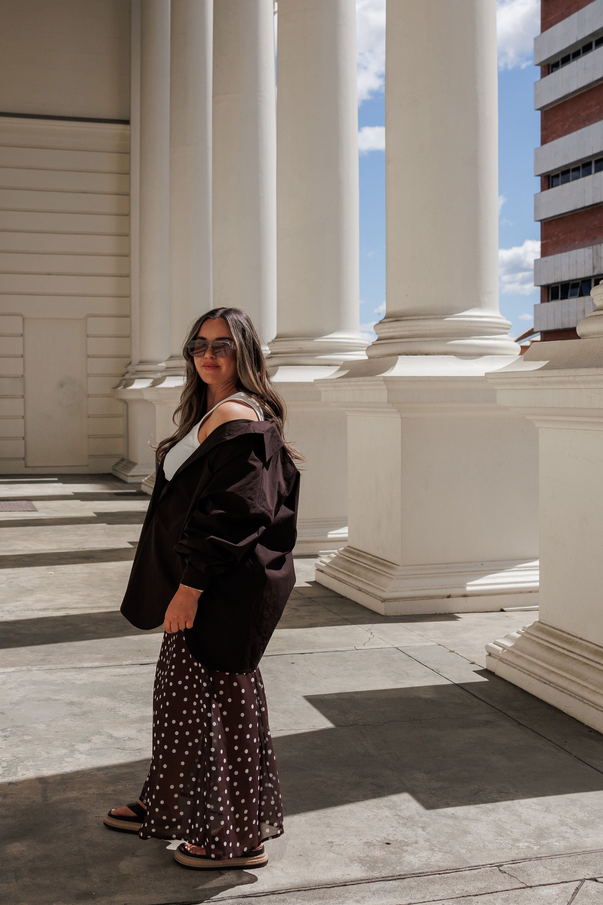 Bec Shirt in Chocolate Mabel