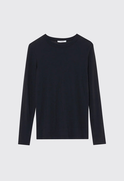 Davies Long Sleeve Tee in Black