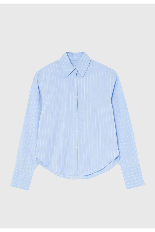 Marino Shirt in Blue/White Stripe by Jac + Jack