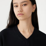 Boxy V Neck Short Sleeve T-shirt