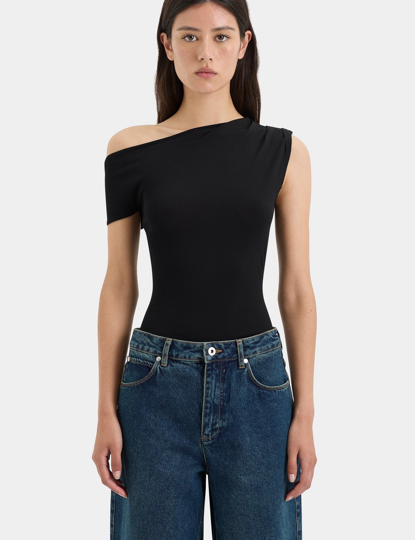 Yolanda Off Shoulder Top in Black Sir.