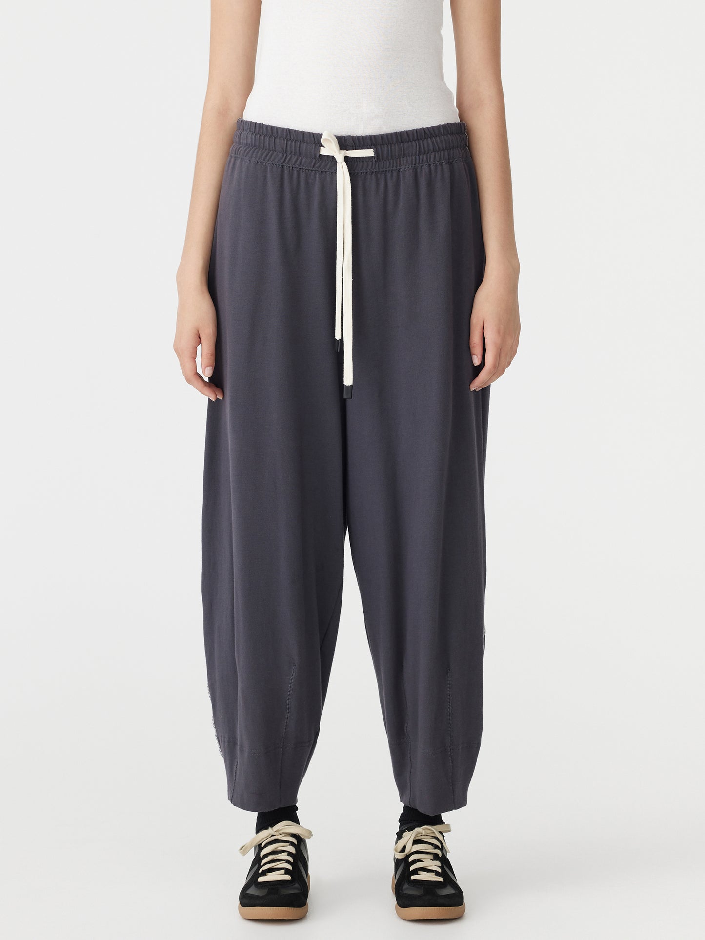 Voluminous Jersey Pant in Washed Navy