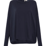 Slouch Circle Long Sleeve Tee in Blue Ink