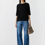 Mercerised Cotton Knit Tshirt Bassike